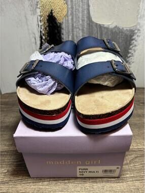 Madden Girl Navy Sandals